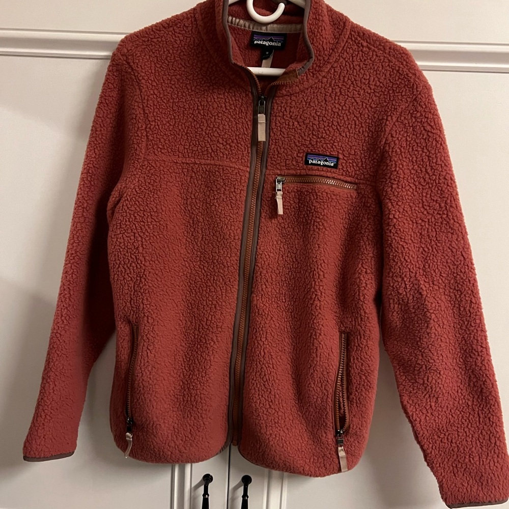 Patagonia Women's Teddy Jacket in Rust
